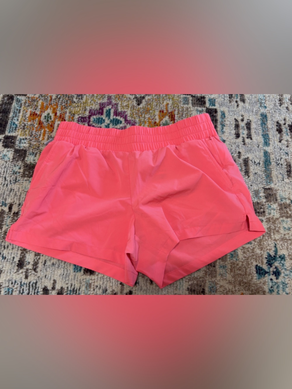 Magellan Outdoors Coral Pink Athletic Shorts with Elastic Waist